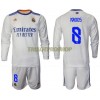 Original Trikotsatz Real Madrid Kroos 8 Heimtrikot 2021-22 Langarm Für Kinder